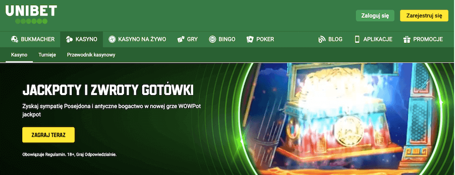 Promocja w kasynie Unibet