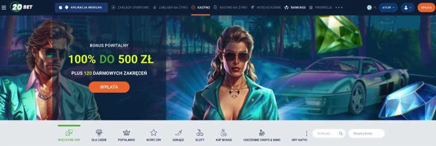 strona główna kasyna 20bet