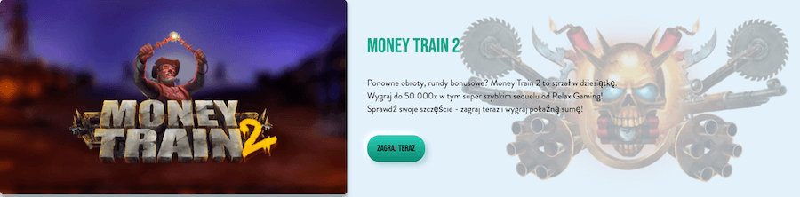 Polecany automat Money Train2 w kasynie LuckyWilds
