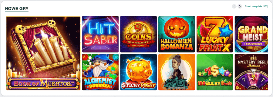 Nowe gry w kasynie IviBet