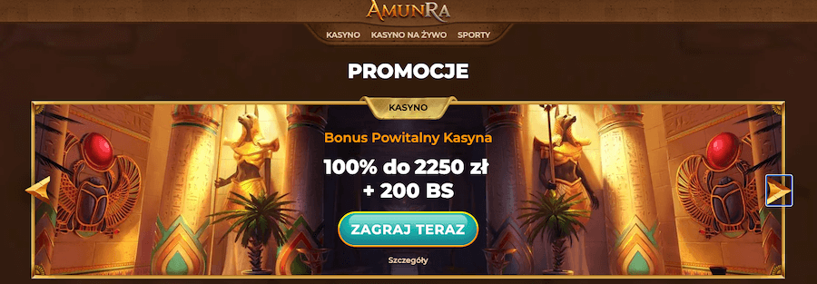 Bonus Powitalny w AmunRa
