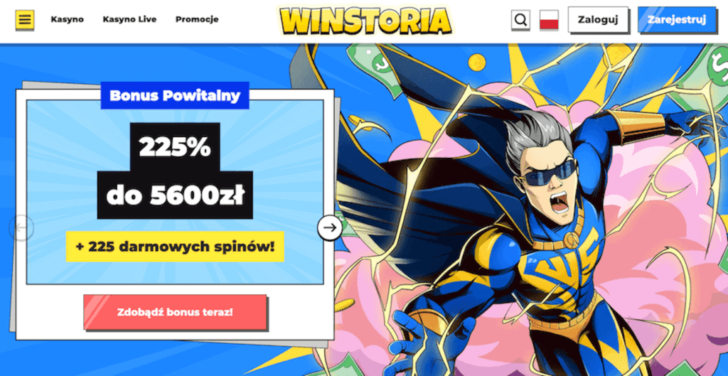 Bonus powitalny w kasynie Winstoria