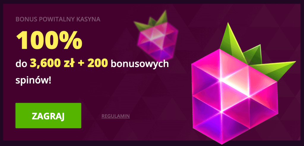 Bonus powitalny w Malina Casino