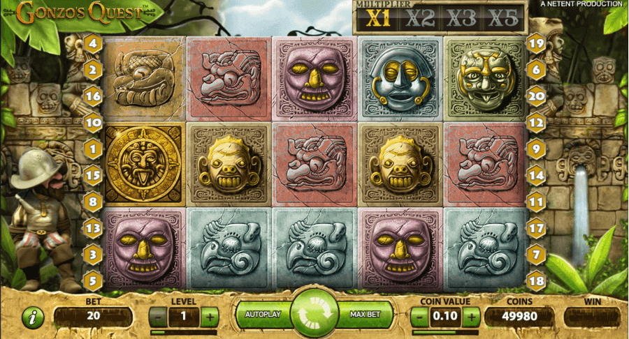 Gra Gonzo’s Quest od Netent