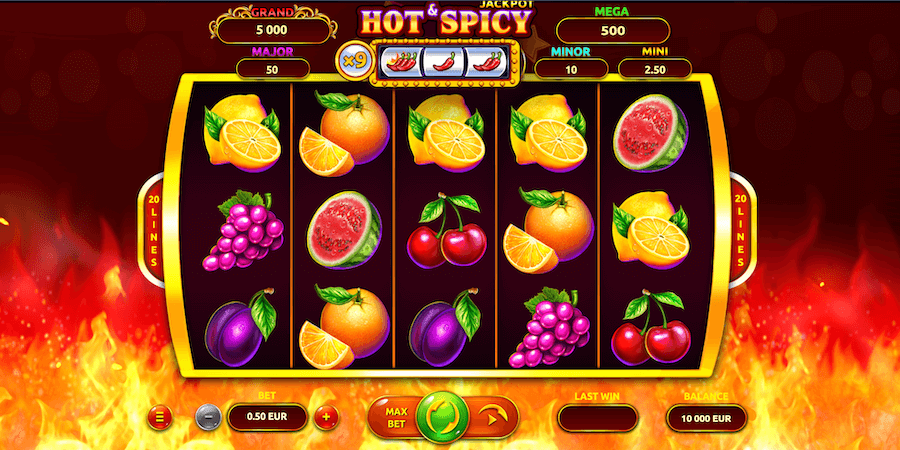 Gra Hot & Spicy Jackpot w kasynie MegaPari