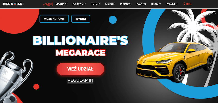 Promocja Billionaire's MegaRace w MegaPari