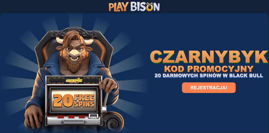 20 darmowych spinów w Playbison.
