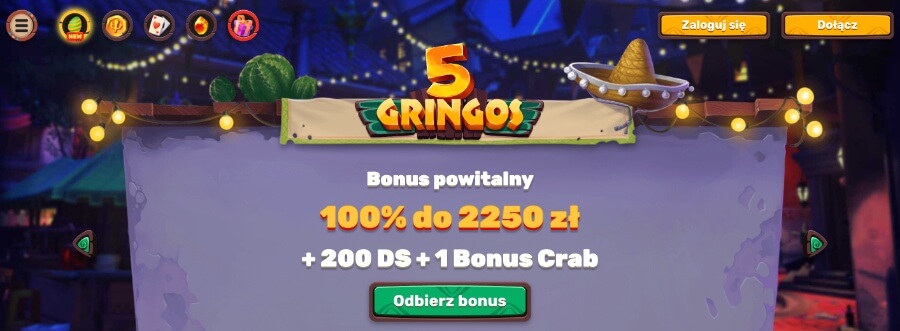 5Gringos - bonus powitalny