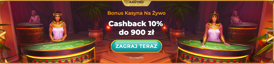 Bonus powitalny 10% cashback w AmunRa.