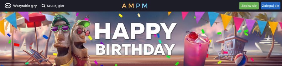 Bonus urodzinowy w AMPM Casino