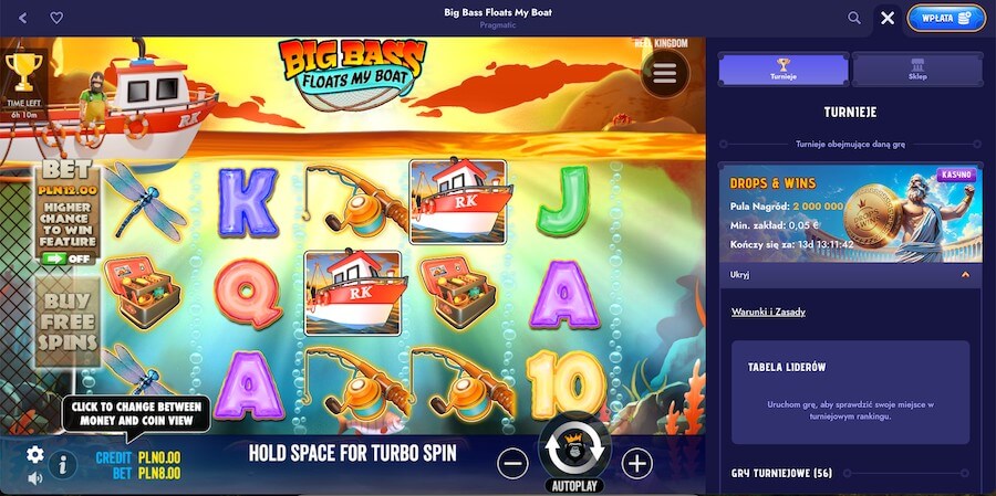 Slot Big Bass Bonanza.