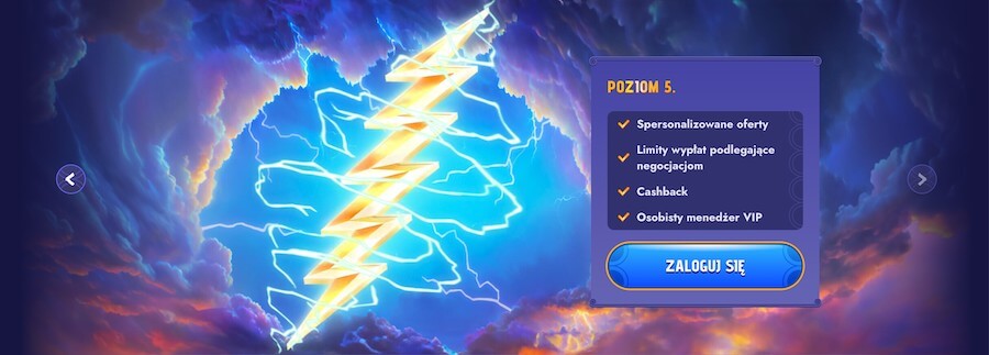 5 poziom Vip w kasynie ZeusWin.