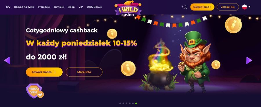 iWildCasino - cashback