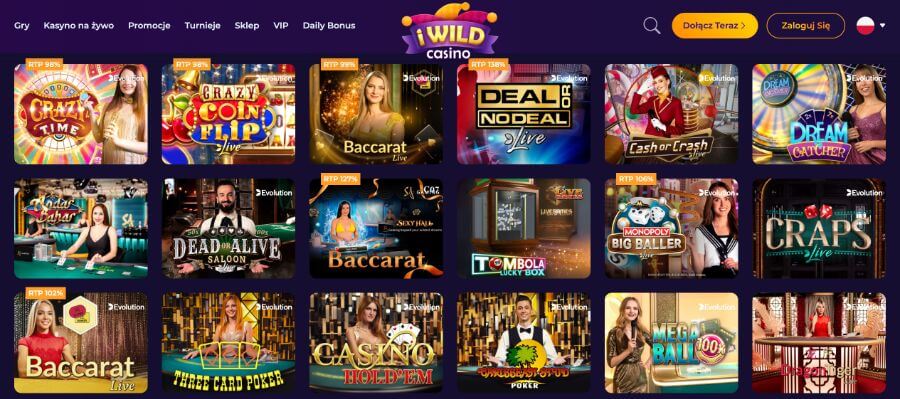 iWildCasino - kasyno na żywo