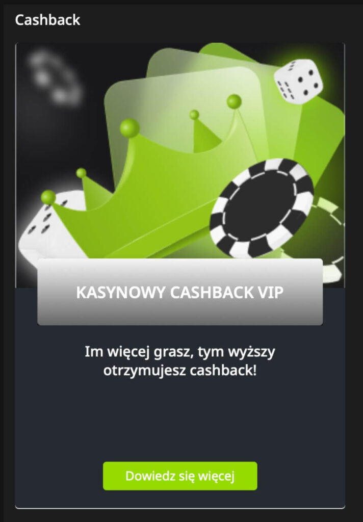 Cashback w ofercie VIP w WinWin