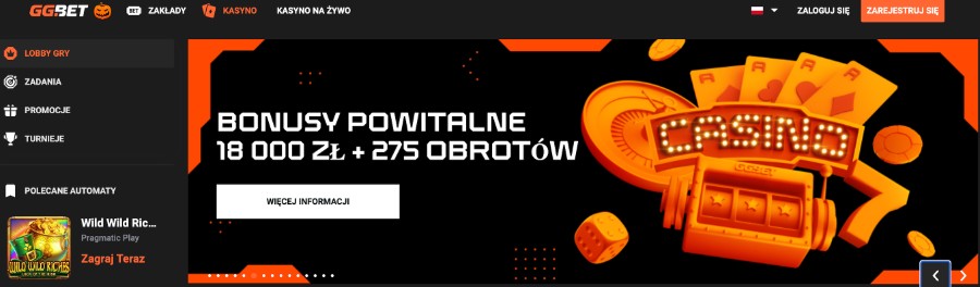 Bonus powitalny w Ggbet