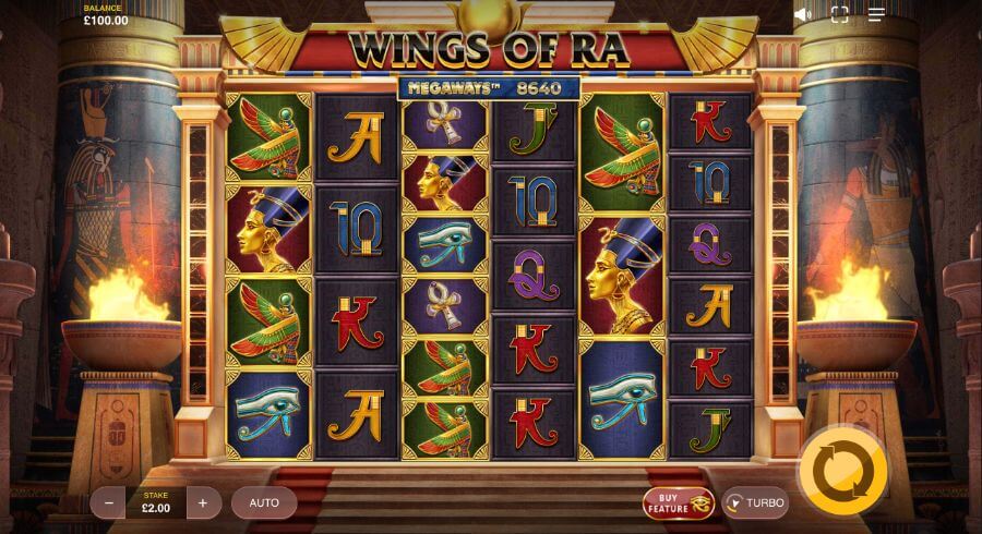 PlayOro - gra Wings of Ra: Megaways