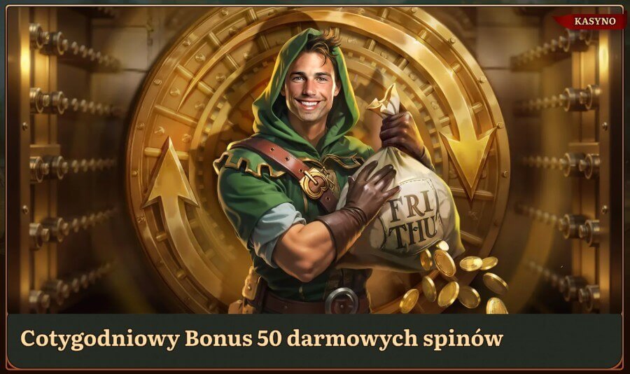 Wild Robin bonus darmowych spinów.