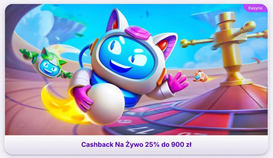 RoboCat cashback na żywo
