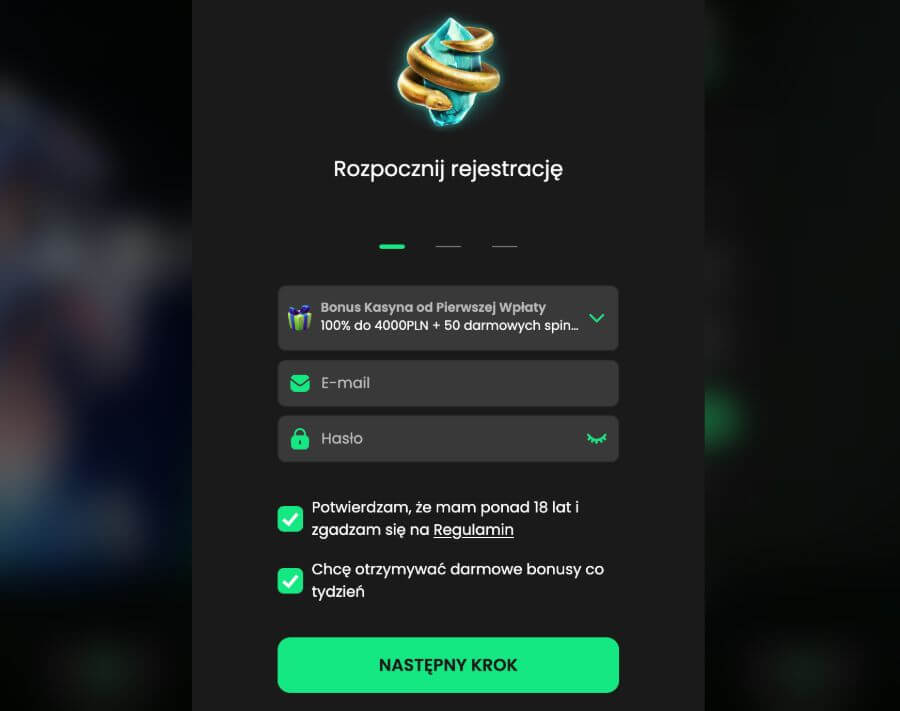 Zip Casino rejestracja