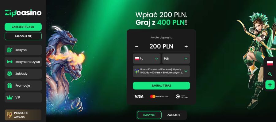 Zip Casino strona główna
