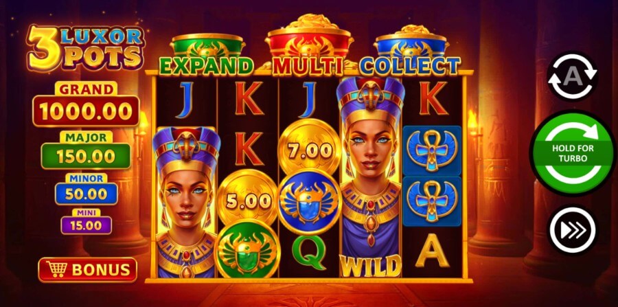 OscarSpin slot 3 Luxor Pots