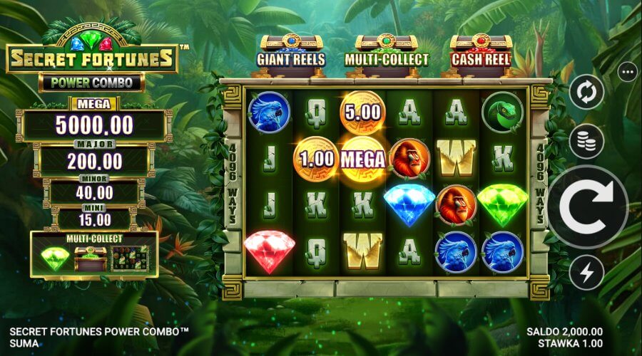 VinciSpin slot Secret Fortunes: Power Combo