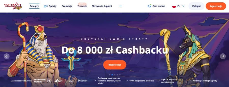 Vulkan Vegas cashback