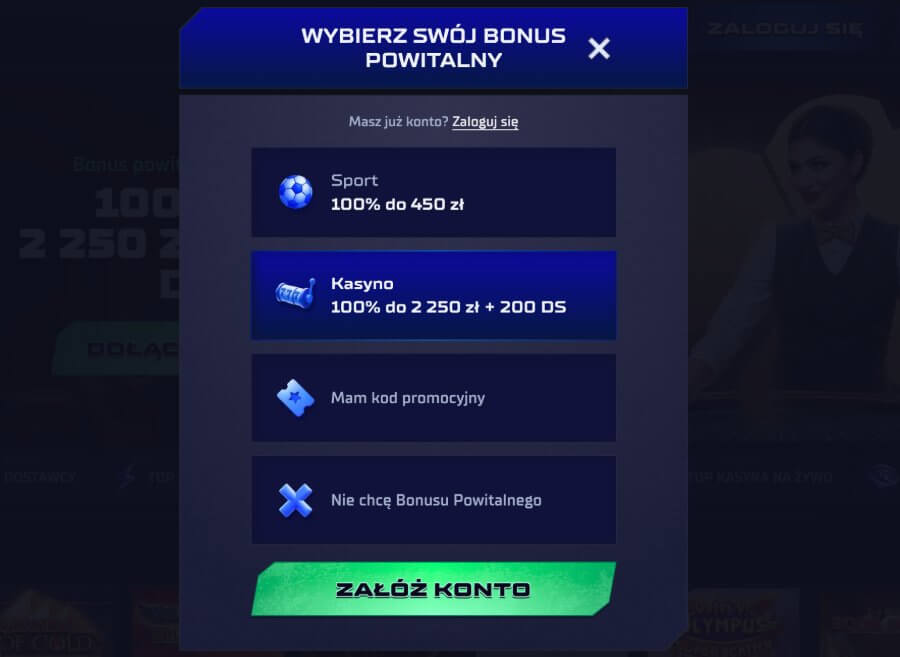 Sportaza rejestracja