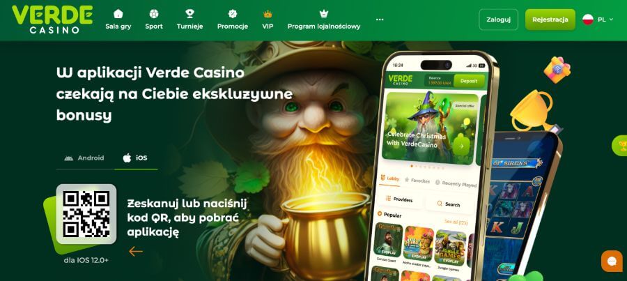 Aplikacja kasyna Verde Casino