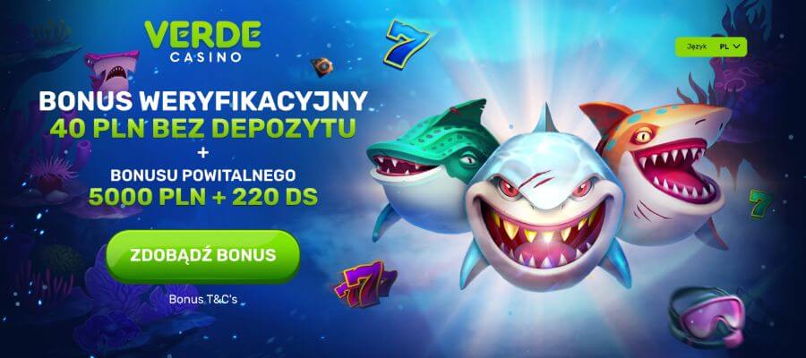 Bonus bez depozytu Verde Casino