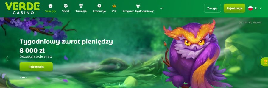 Verde Casino cashback