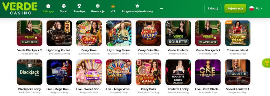 Kasyno na żywo Verde Casino