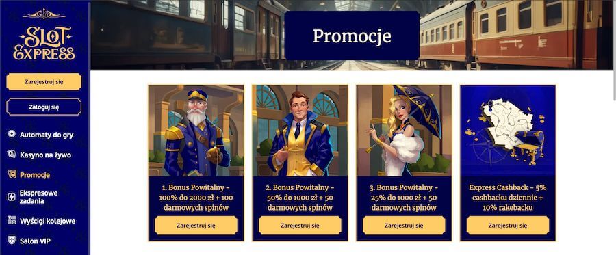 slot express bonusy kasynowe